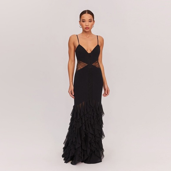 fame and partners cutout mermaid dress